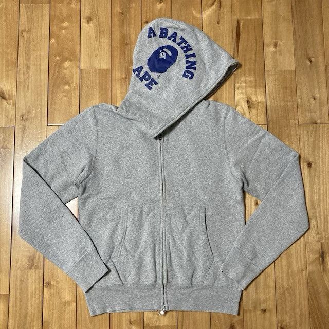 Bape BAPE College logo full zip hoodie a bathing ape NIGO Size US S / EU 44-46 / 1 - 1 Thumbnail