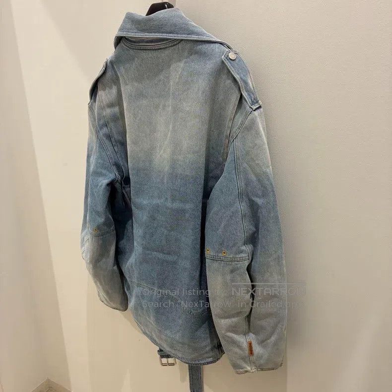 Martine Rose Martine Rose Washed Denim Jacket Coat Size US S / EU 44-46 / 1 - 2 Thumbnail