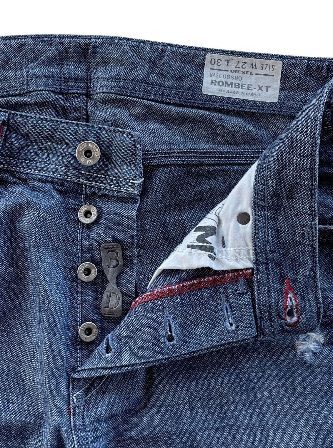 Diesel Diesel Rombee-XT Slim Carrot Jeans (P124) Size US 30 / EU 46 - 7 Thumbnail