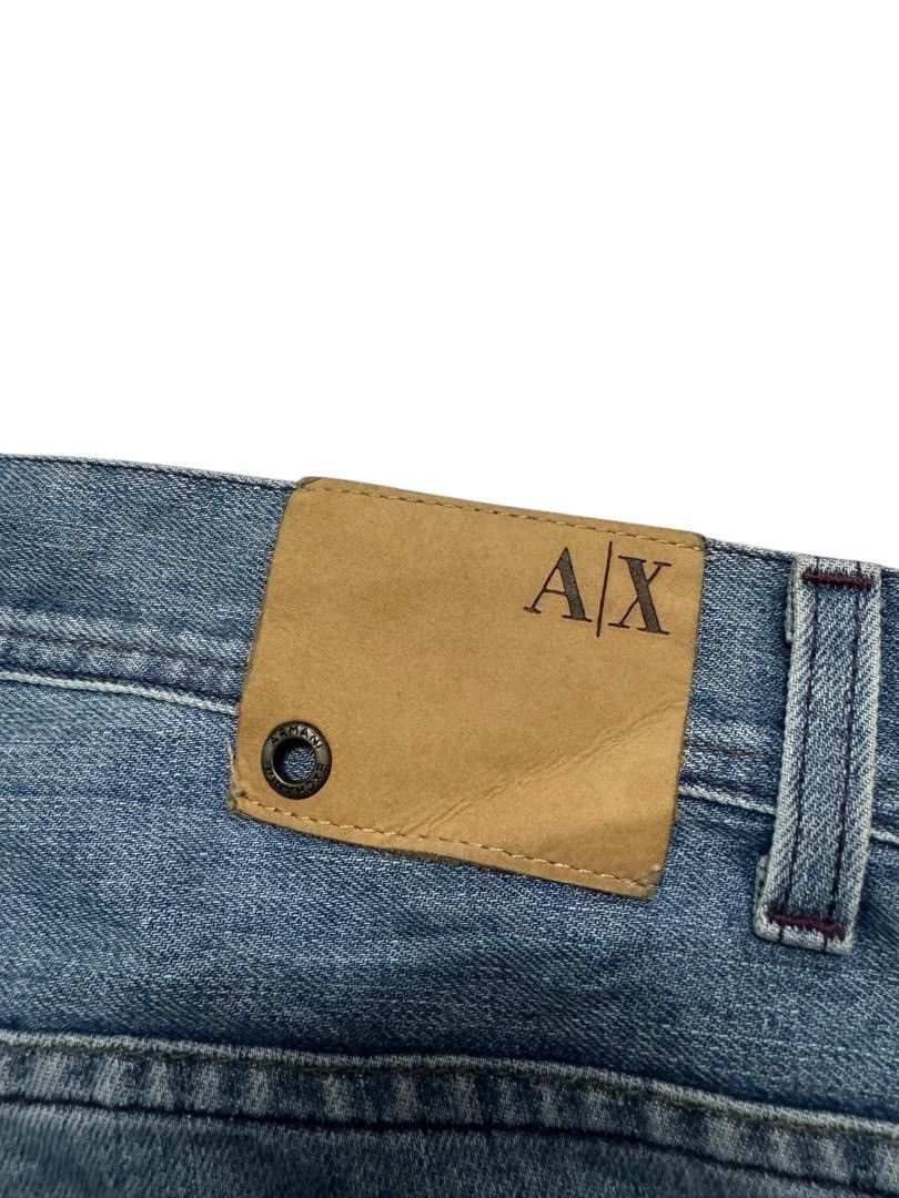 If Six Was Nine VINTAGE ARMANI EXCHANGE DESTROY SPLASHING FADED DENIM GRUNGE Size US 31 - 16 Thumbnail