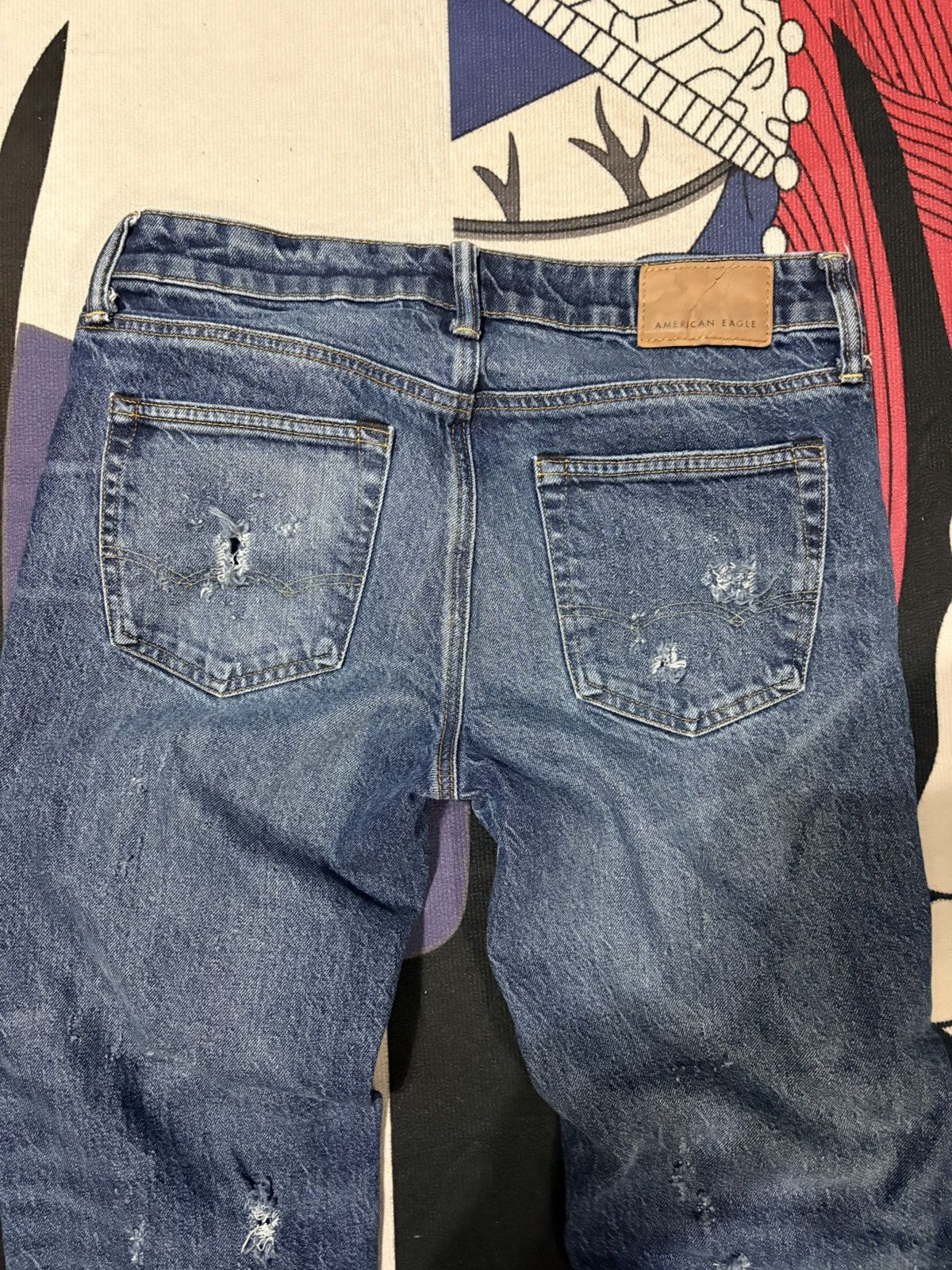 American Eagle Outfitters Bootcut Navy Jeans Size US 30 / EU 46 - 3 Thumbnail