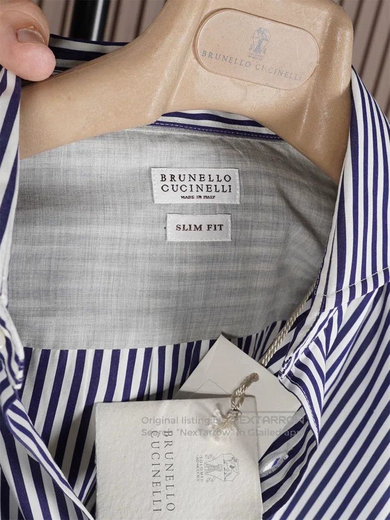 Brunello Cucinelli Brunello Cucinelli Men's Shirt Size US L / EU 52-54 / 3 - 4 Thumbnail