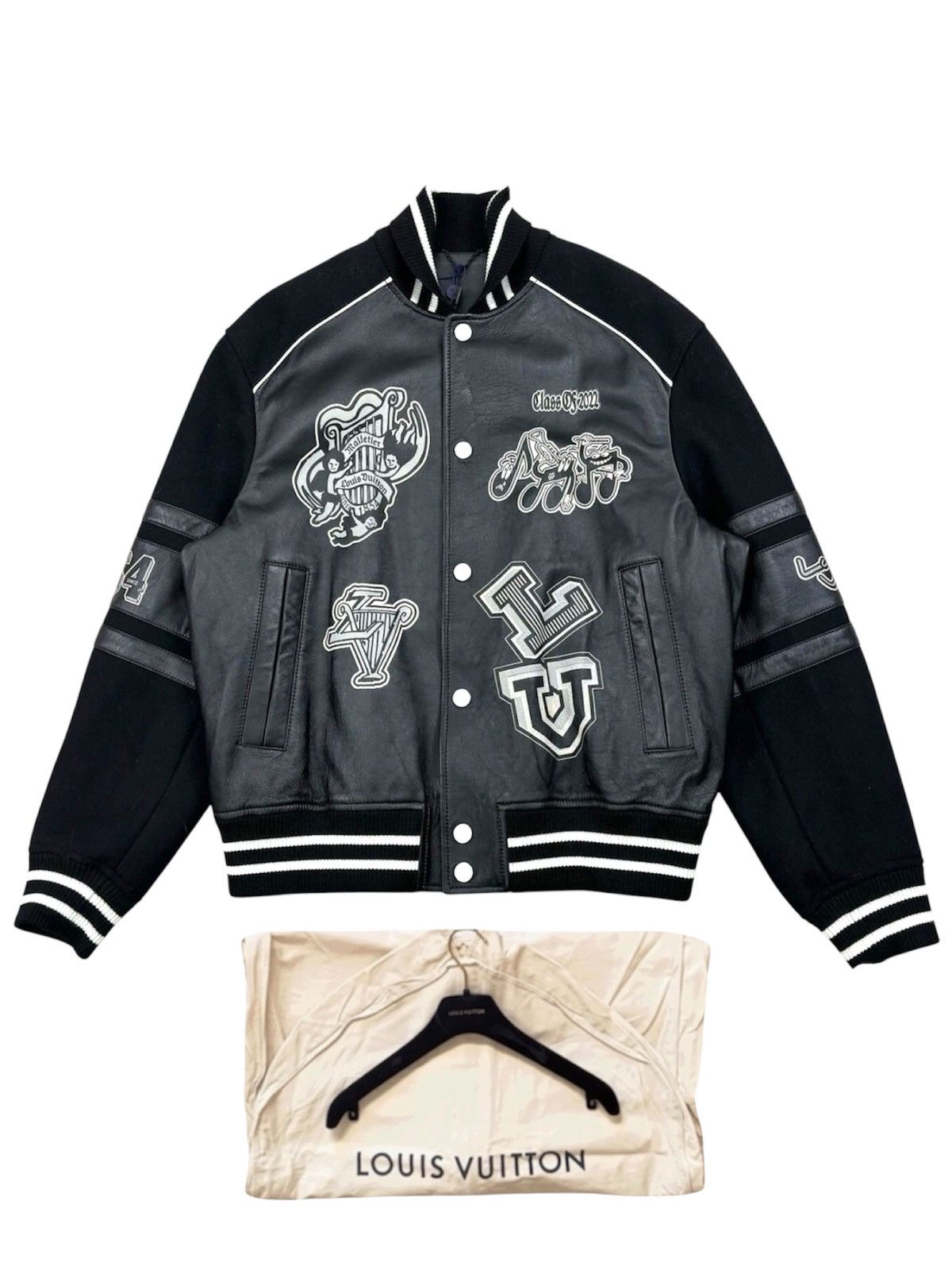 Louis Vuitton Louis Vuitton 52 Musical Varsity Baseball Leather Jacket Size US L / EU 52-54 / 3 - 1 Thumbnail