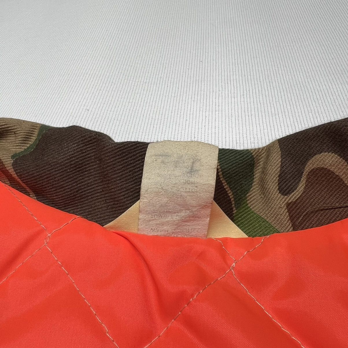 Vintage VTG Ranger Jacket Duck Camo Orange Lined Quilted Canvas 90s Size US M / EU 48-50 / 2 - 8 Thumbnail