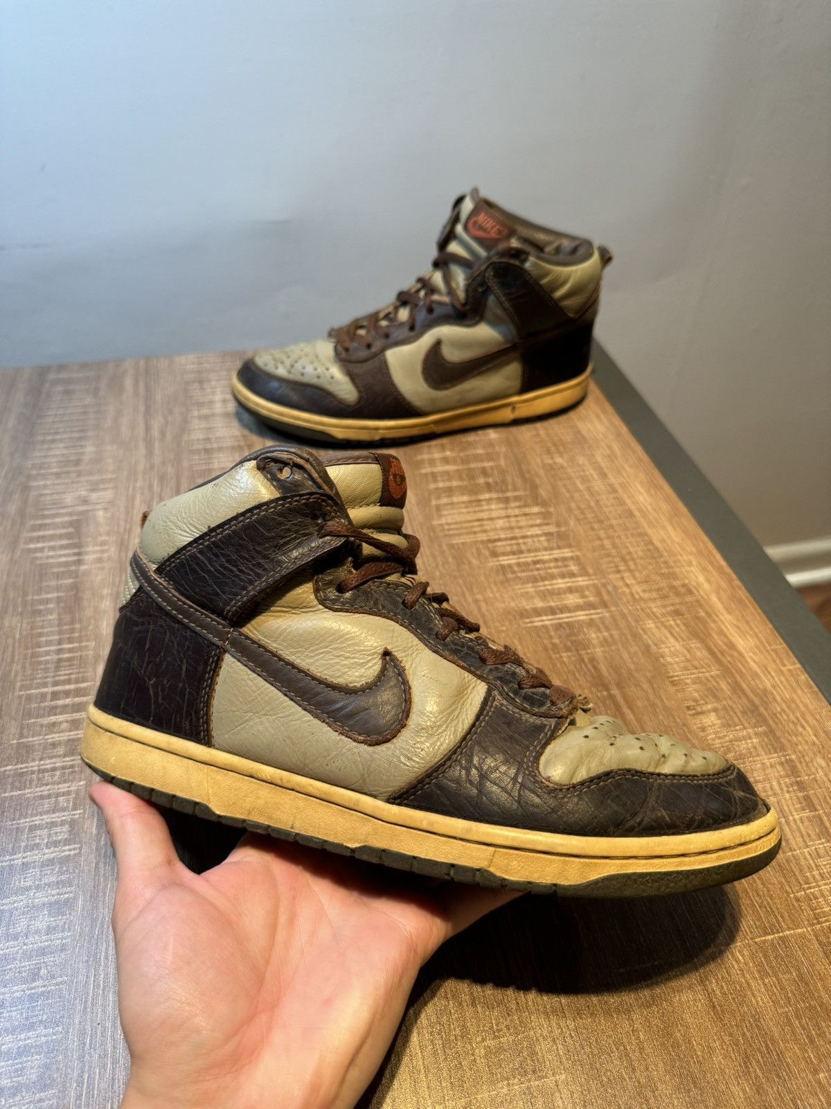 Nike Nike x Mark Ronson Dunk High Premium Brown LE Size 8.5 Shoes Size US 8.5 / EU 41-42 - 1 Thumbnail