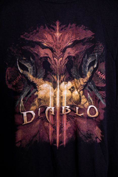 Streetwear Diablo 3 Official Blizzard T Shirt 2014 Men s Large