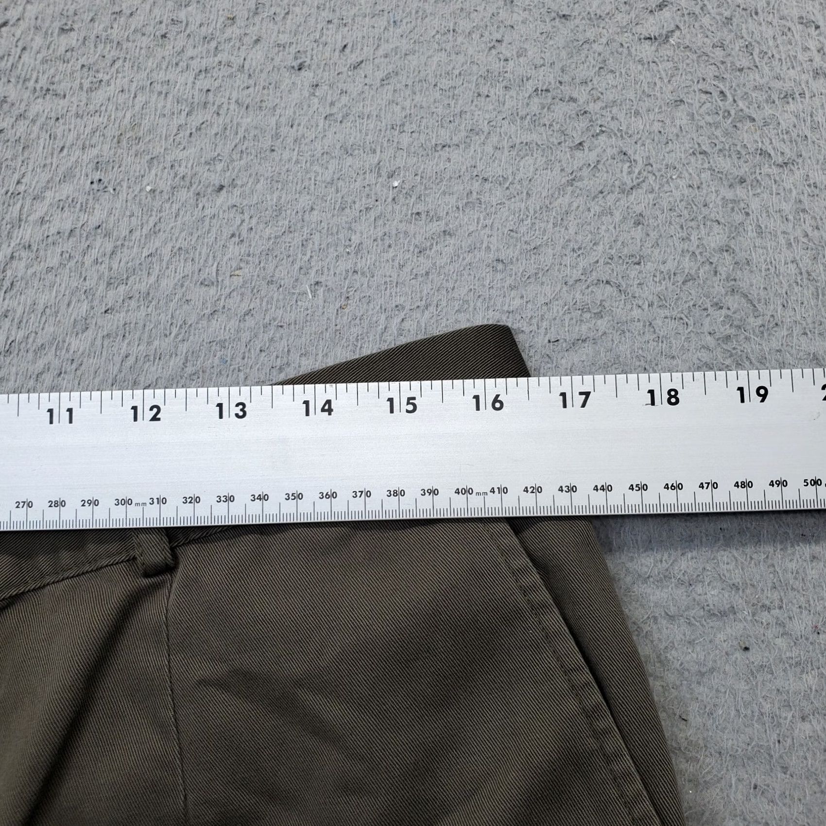 Vintage L.L. Bean Pants Womens Size 16 Green Original Fit Slash Pocket Cotton Straight Leg Shirt? Size 38" / US 16 / IT 52 - 5 Thumbnail