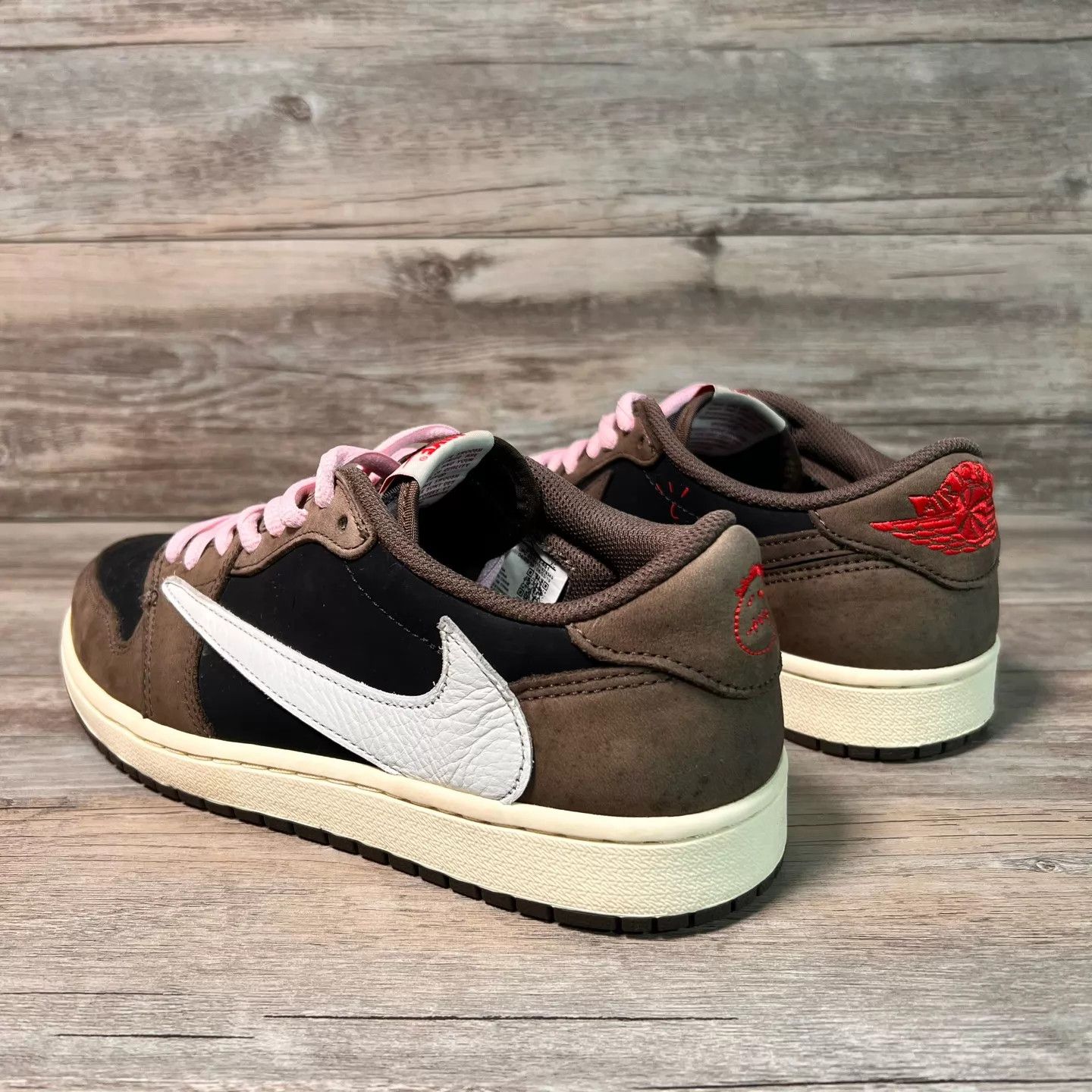 Nike Travis Scott x Air Jordan 1 Low OG 'Black Brown' 42 Size US 9 / EU 42 - 4 Thumbnail