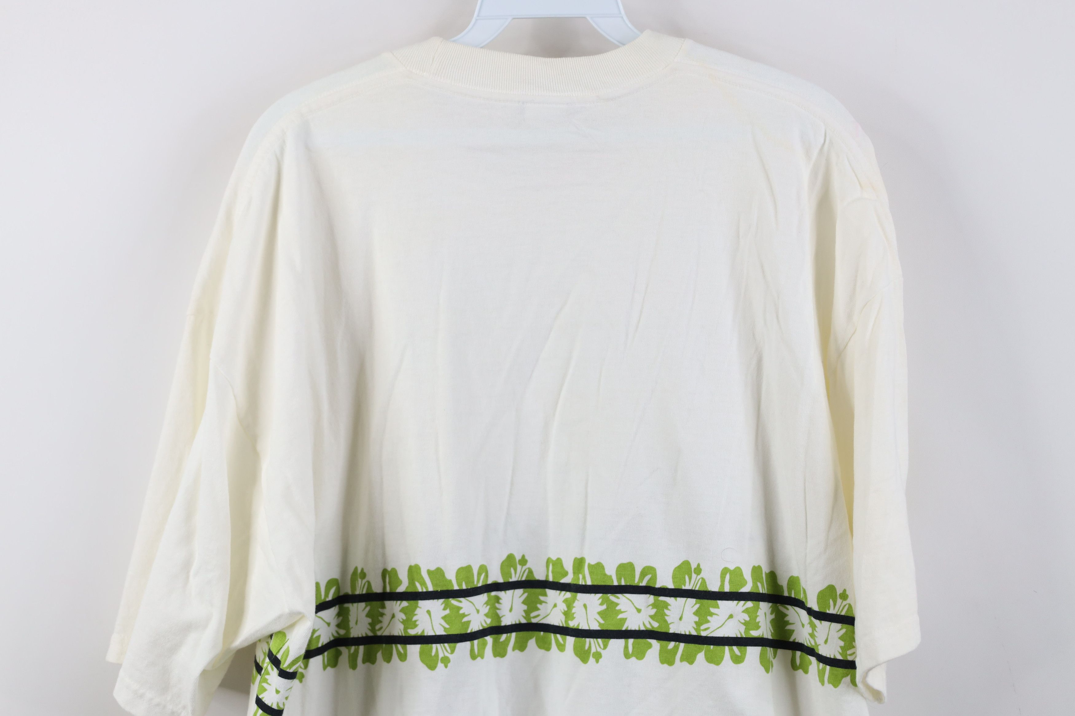 Ocean Pacific Vintage 90s Ocean Pacific OP Flower Surfing T-Shirt White Size US XL / EU 56 / 4 - 12 Thumbnail