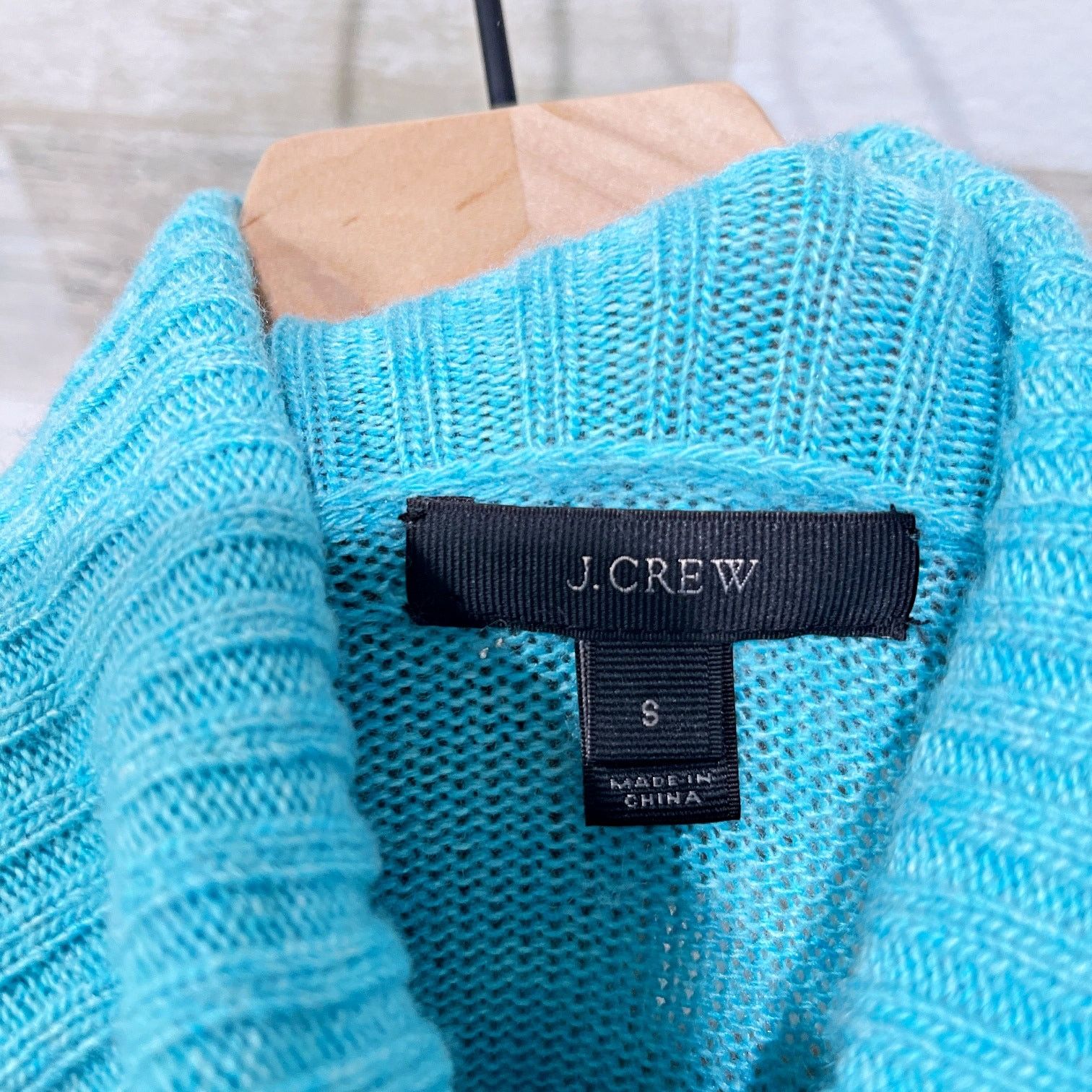 J.Crew J Crew Relaxed Wool Turtleneck Sweater Blue Womens S Size S / US 4 / IT 40 - 5 Thumbnail
