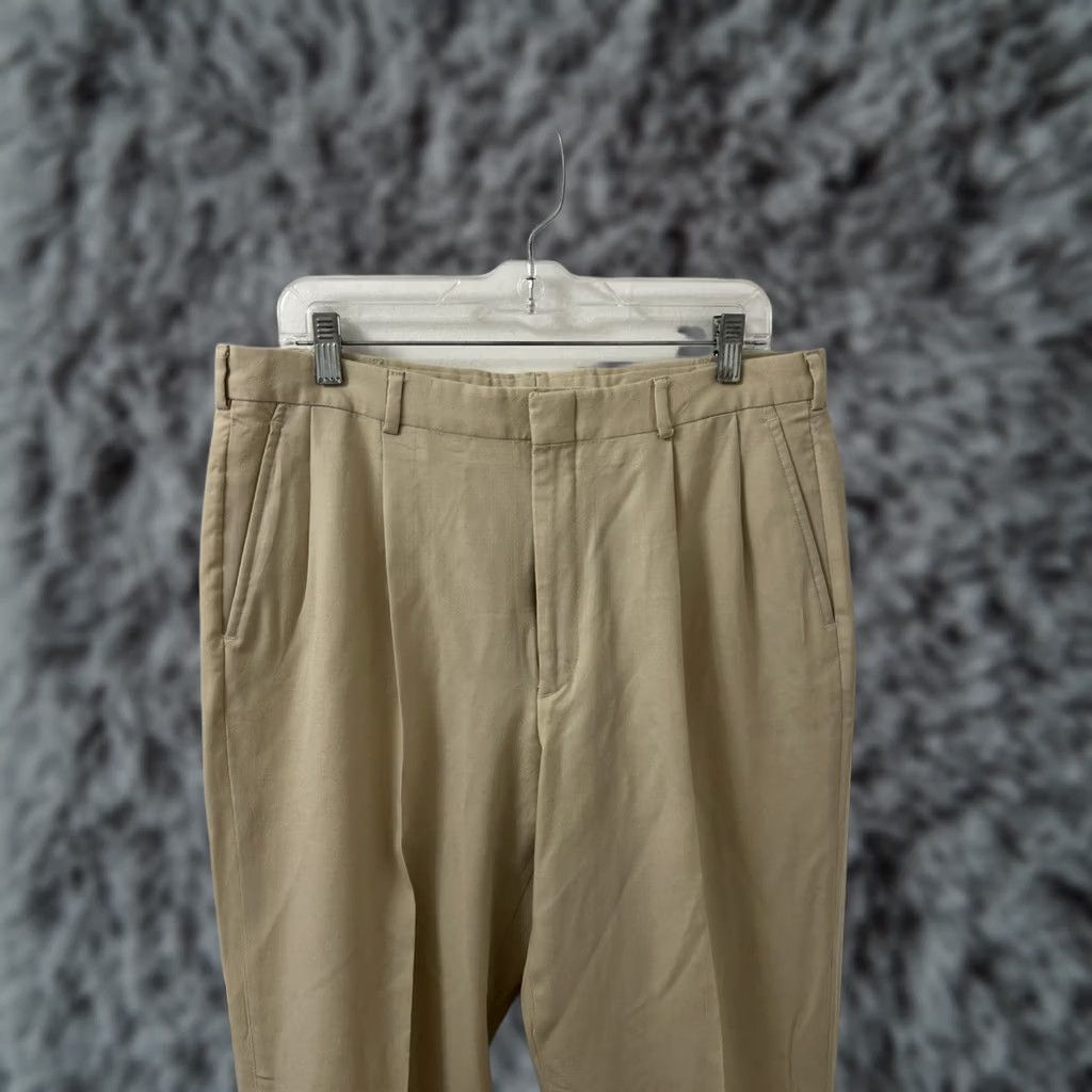 Lands' End VTG Lands' End Direct Merchants Pants Mens 34x29 Tan 100% Wool Chino Trousers Slim? Classic? Wait: ensure original words only. Size US 36 / EU 52 - 1 Thumbnail
