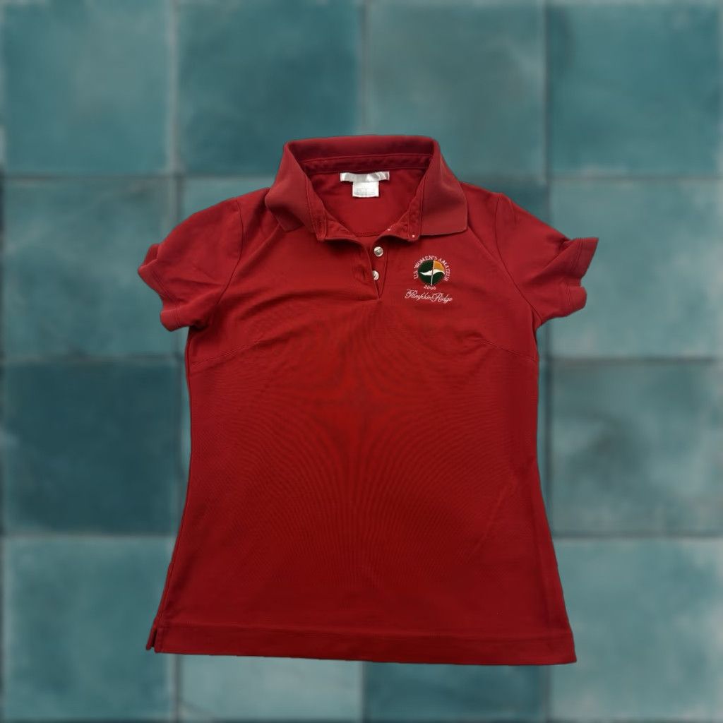 Nike VINTAGE Nike Shirt Womens Small 4-6 Red Dri-Fit Golf Polo Pumpkin Ridge 2006 Womens Size S / US 4 / IT 40 - 1 Thumbnail