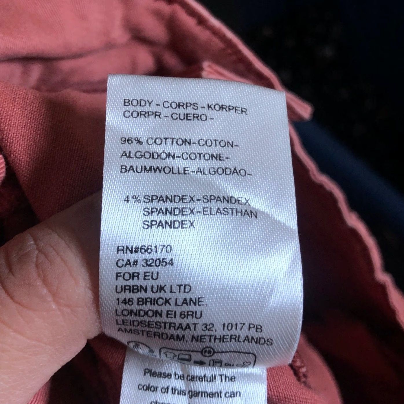 Vintage VINTAGE Pilcro Womens Pants Blush Mid Rise Slim Straight Cotton Blend Stretch 27 Size 30" / US 8 / IT 44 - 5 Thumbnail