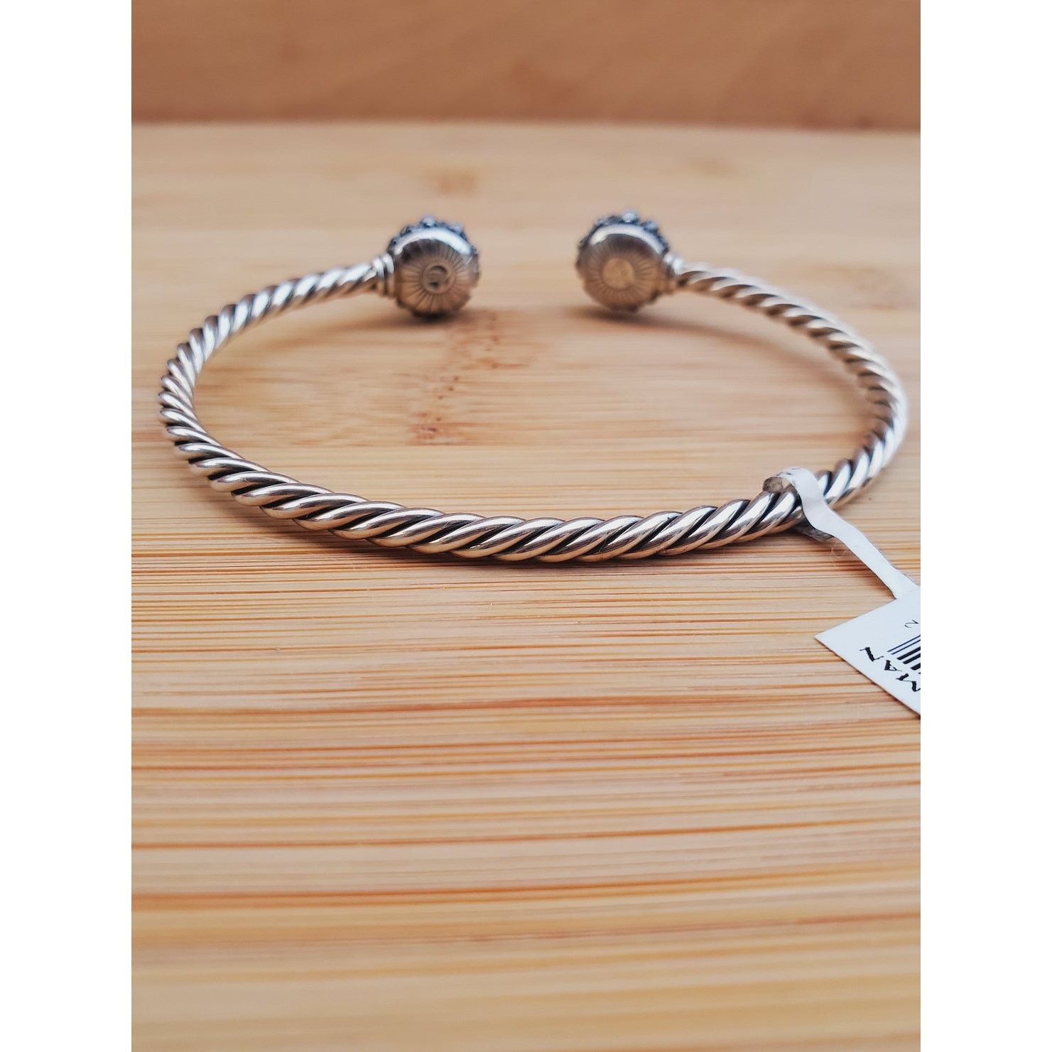 David Yurman David Yurman Hematite Berries Cable Sterling Silver Bracelet Size ONE SIZE - 5 Thumbnail