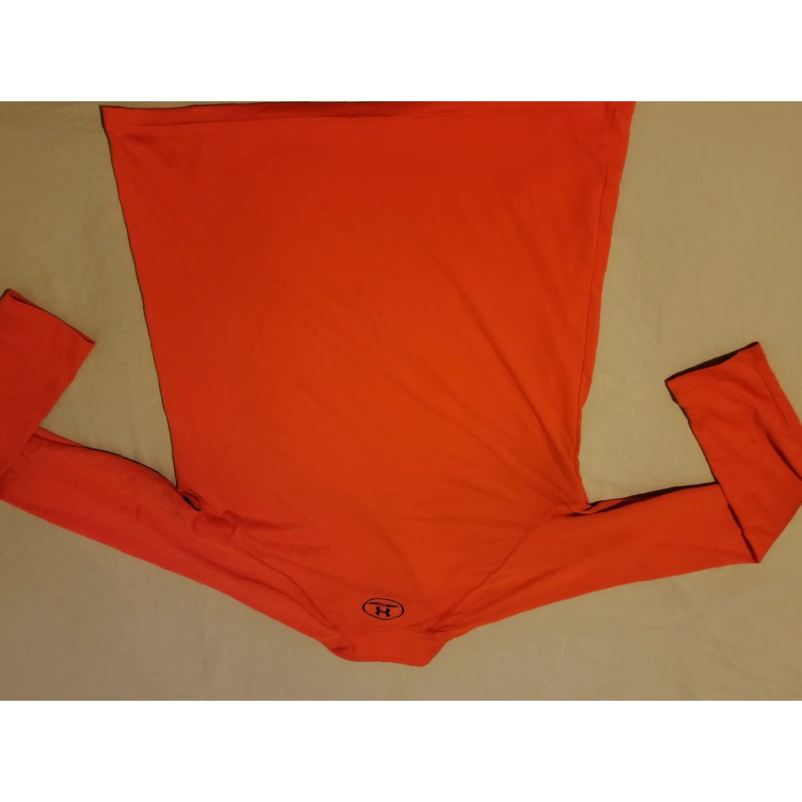 Under Armour Under Armour Mens Shirt S Small Orange Half Zip Athletic Gym Workout T-Shirt Reg Zip Size US S / EU 44-46 / 1 - 6 Thumbnail