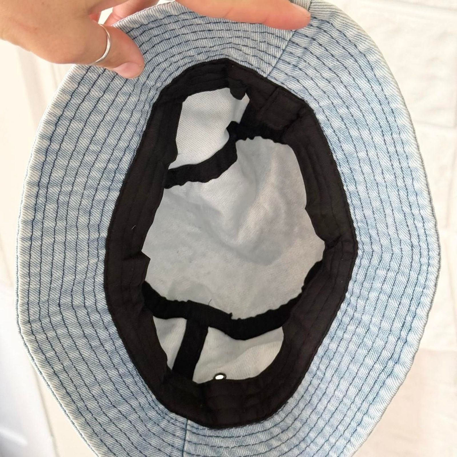 Other Y2k airbrushed denim bucket hat Size ONE SIZE - 5 Thumbnail