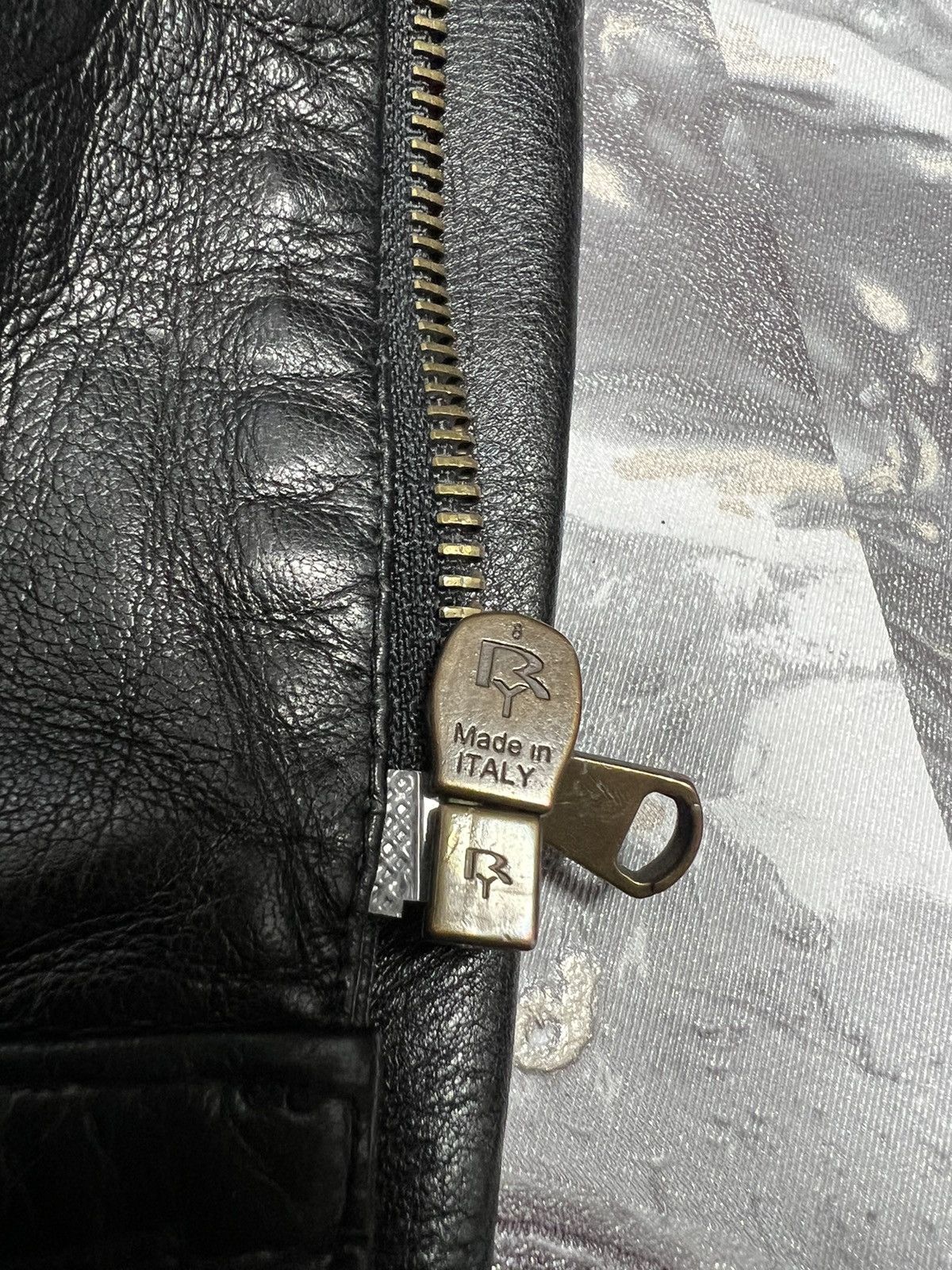 Just Cavalli × Roberto Cavalli Archive 00s Just Roberto Cavalli belted Leather Jacket Size S / US 4 / IT 40 - 7 Thumbnail