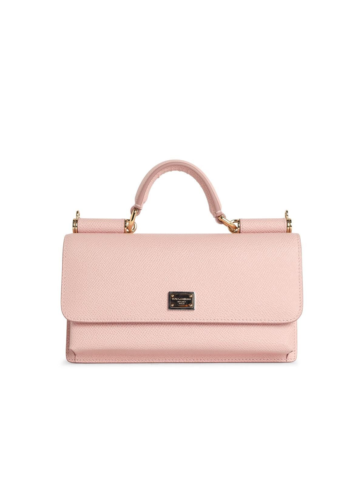 Dolce & Gabbana DOLCE & GABBANA Mini 'Bag' Calf Leather 'Dauphine' Pink Size ONE SIZE - 1 Thumbnail