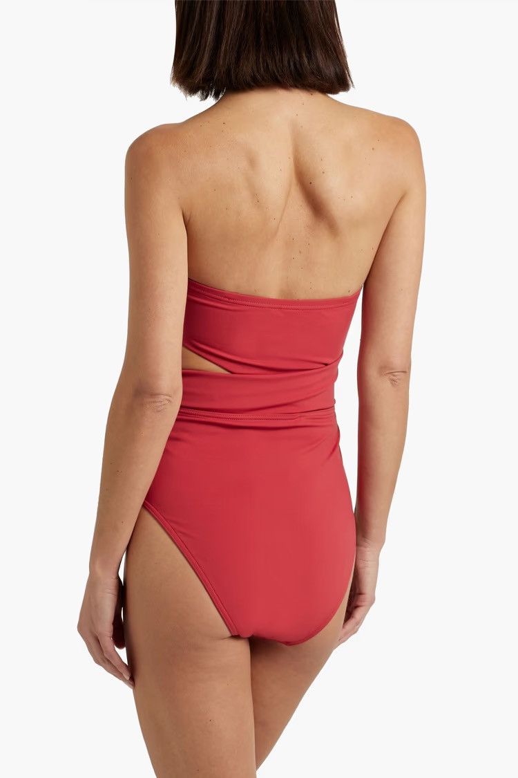 Zimmermann ZIMMERMANN Cutout bandeau swimsuit size AU 0/US 4 MSRP $295 Size ONE SIZE - 3 Thumbnail