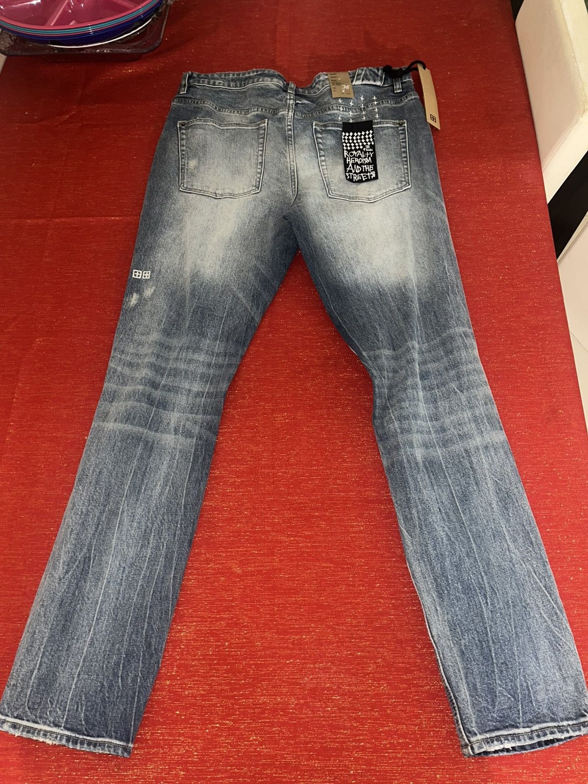 Ksubi Ksubi Distressed Light Wash Denim Jeans Sz 36 Size US 36 / EU 52 - 15 Thumbnail
