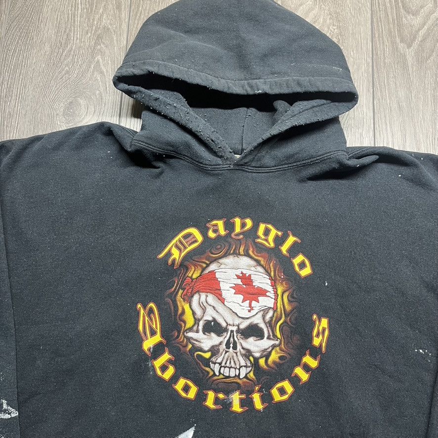 Band Tees × Vintage Vintage Dayglo Abortions 1990s Punk Band Hoodie XXL Size US XXL / EU 58 / 5 - 2 Thumbnail
