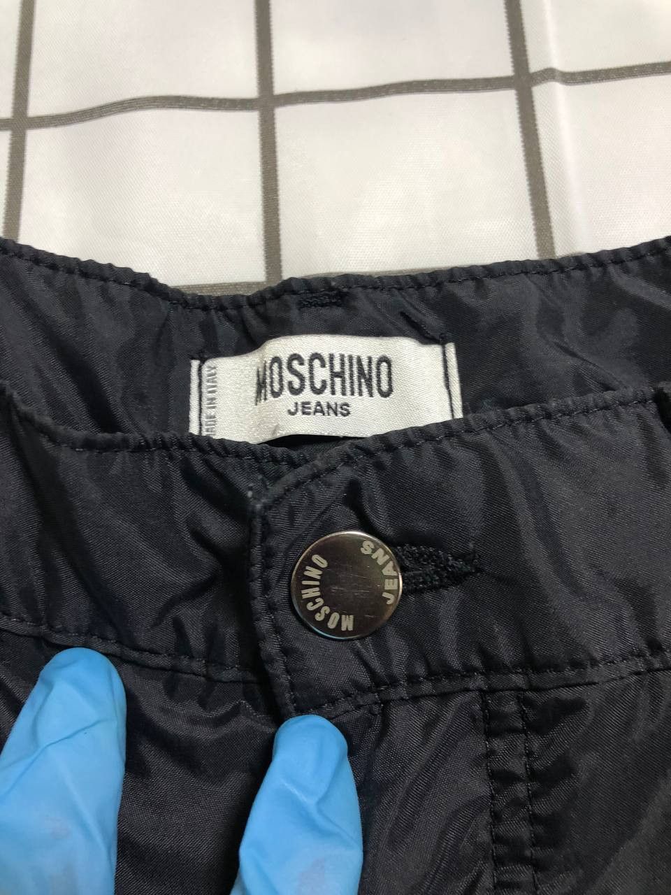 Moschino DESIGNER VINTAGE MOSCHINO Black High Waist Belted Pants Size US 36 / EU 52 - 9 Thumbnail
