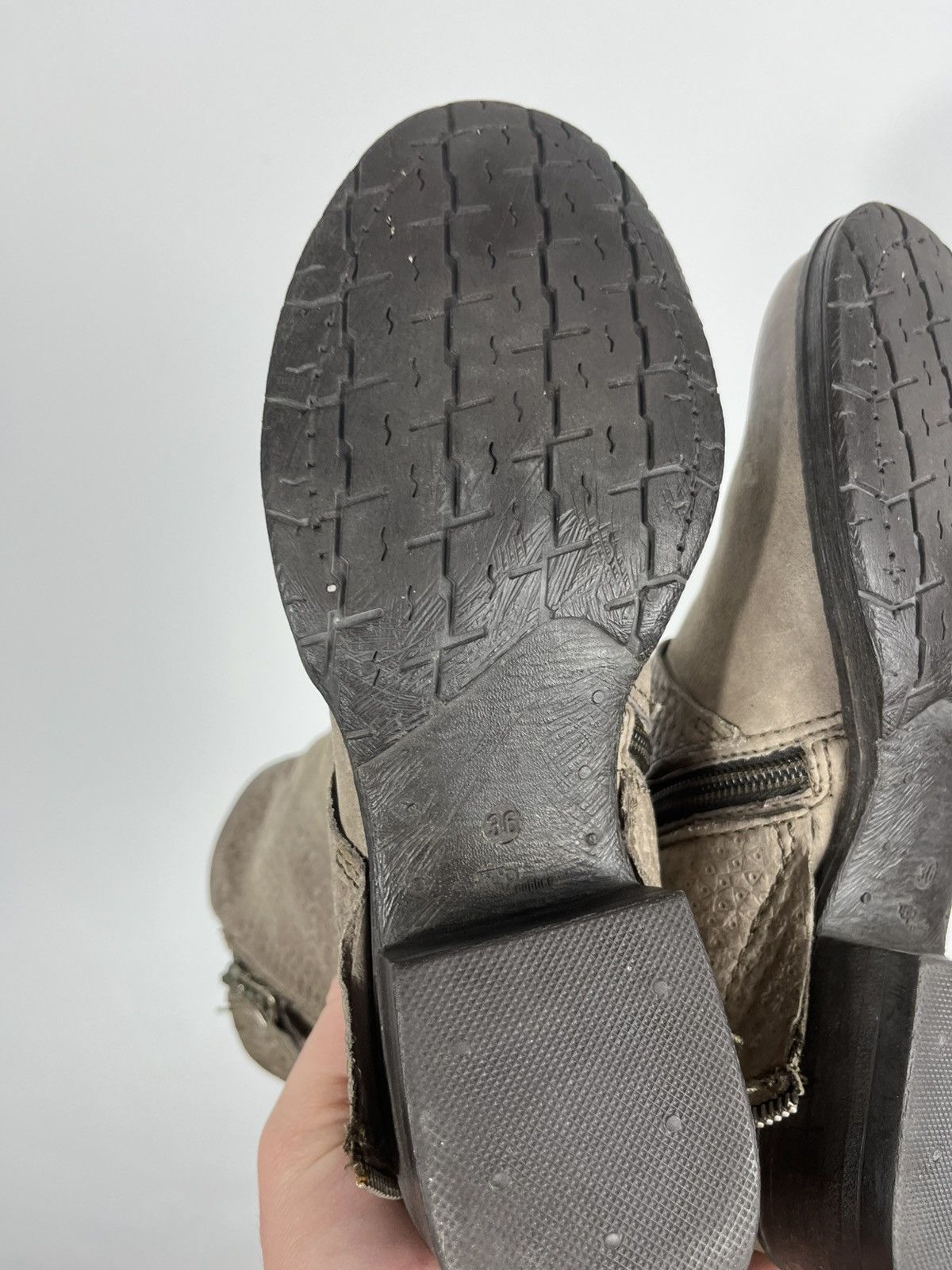 Other Womens Leather Ankle Boots Double Zip Low Heel EU 36 Size US 5.5 / IT 35.5 - 10 Thumbnail