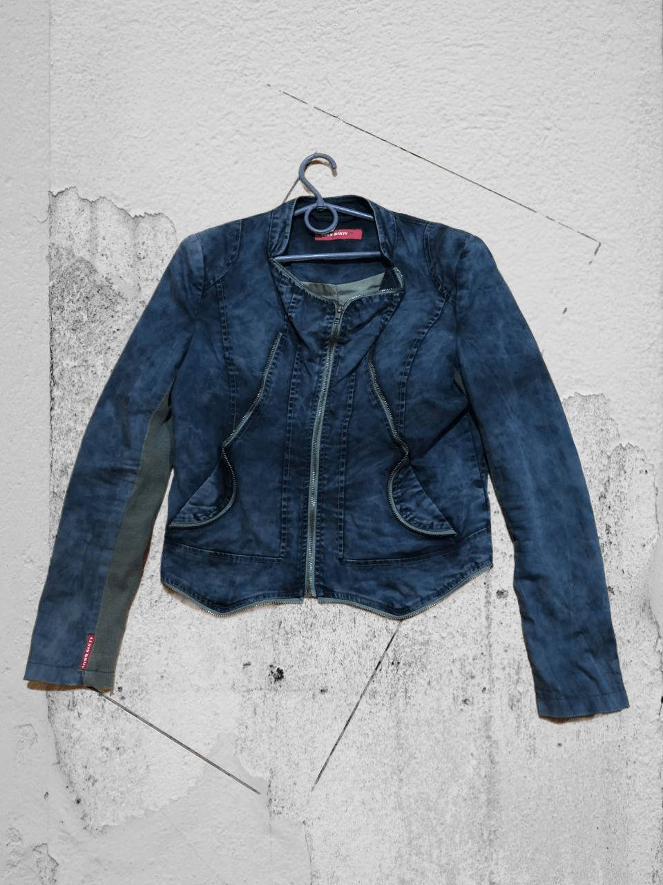 Miss Sixty Miss Sixty Avant Garde Faded Denim Boxy Y2k Jacket Size S / US 4 / IT 40 - 1 Thumbnail