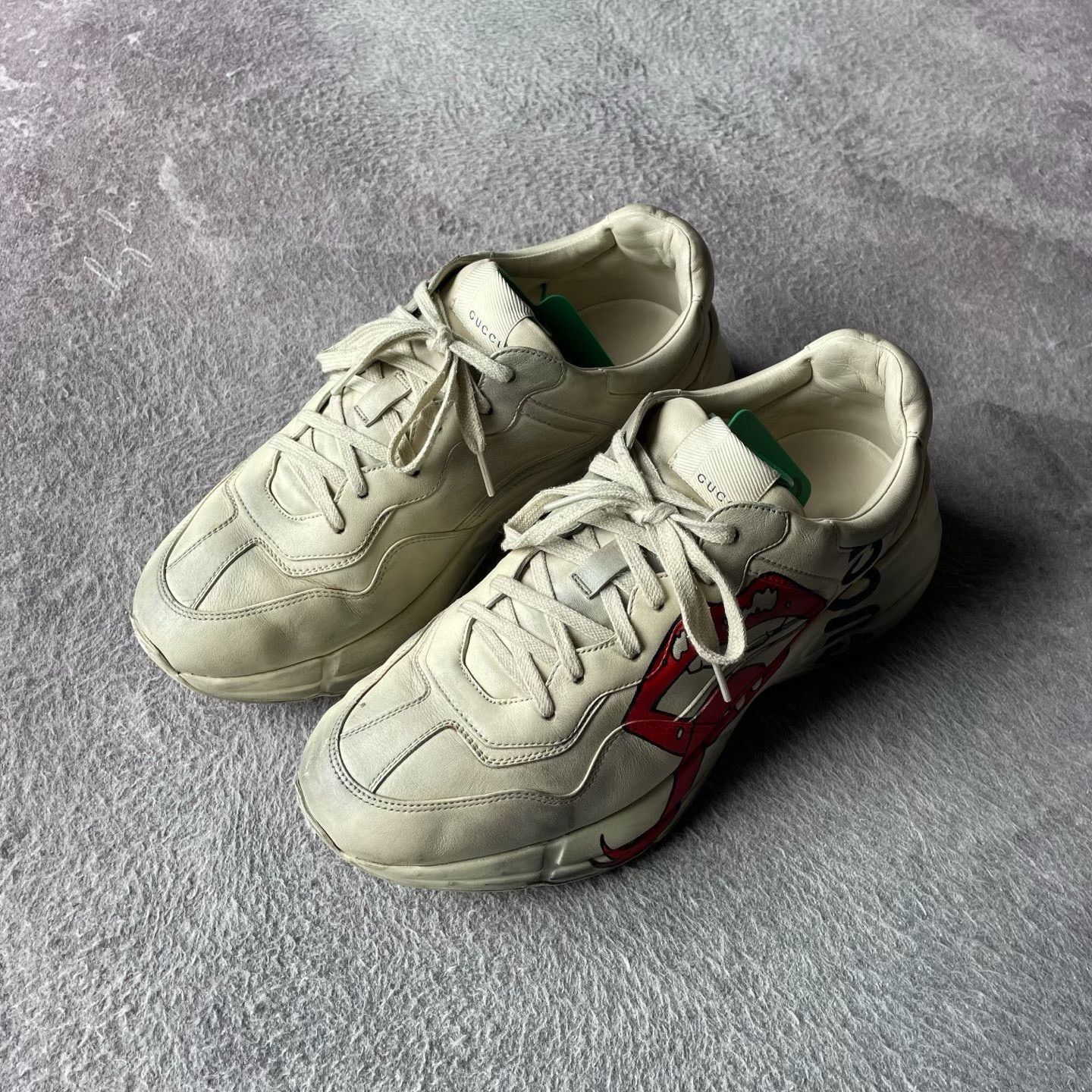 Gucci Gucci Red Lowtop Sneakers L Men Size US 10 / EU 43 - 1 Thumbnail