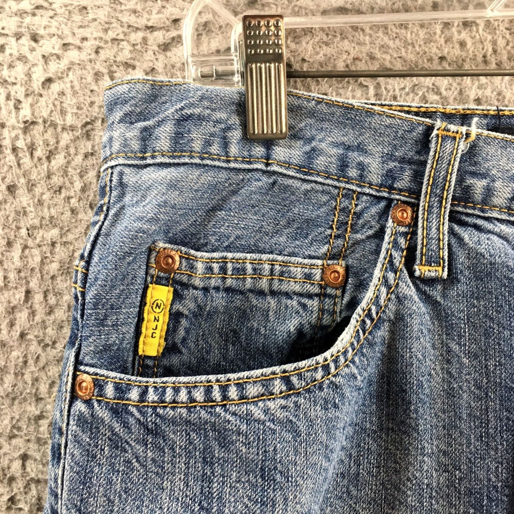 Nautica Nautica Cropped Jeans Mens 32x30 Blue Denim Cotton Mid Rise Zip Fly 5 Pockets Size US 32 / EU 48 - 3 Thumbnail