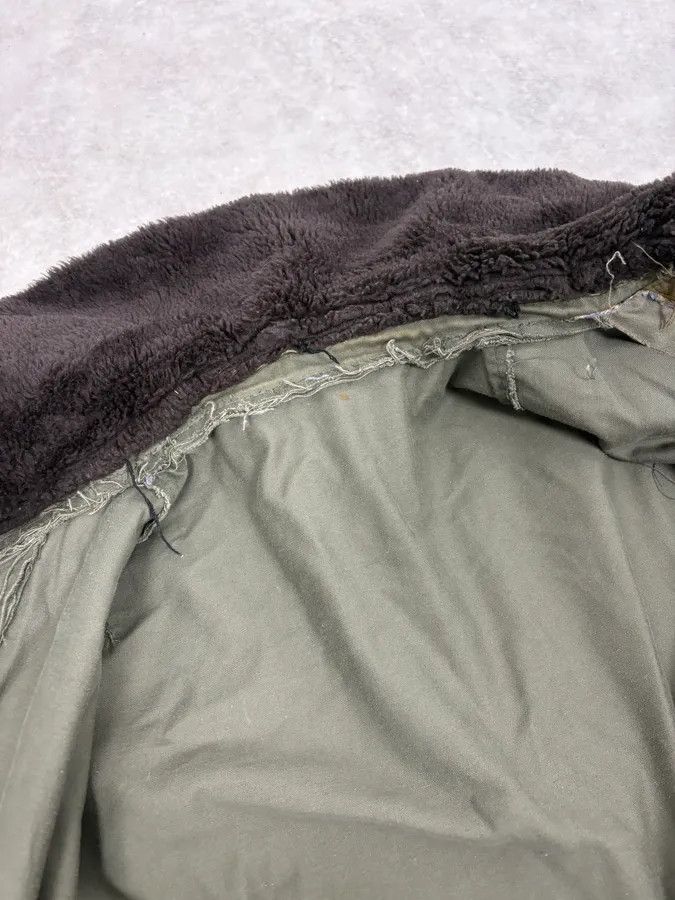 Vintage 1960s U.S. Army Khaki Military Fur Collar Jacket Size US S / EU 44-46 / 1 - 9 Thumbnail