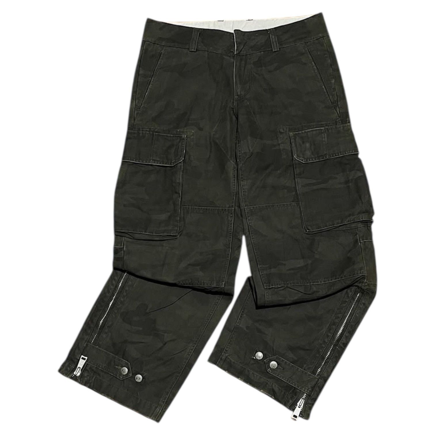 If Six Was Nine 2000s R Newbold Japanese Camo Bondage Cargo y2k Lgb Size US 34 / EU 50 - 1 Thumbnail