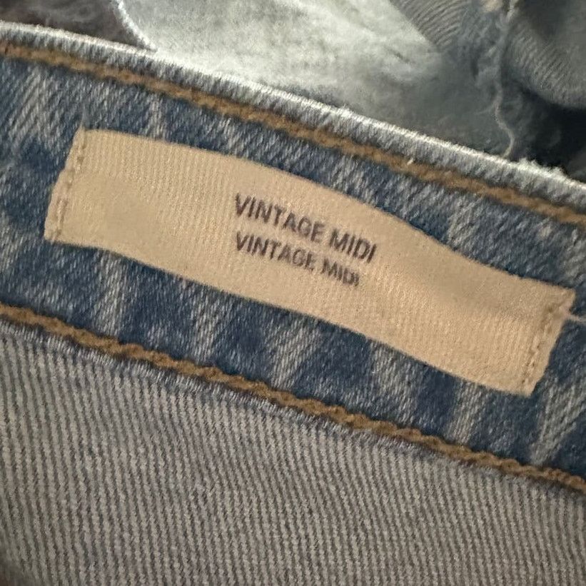 Designer Light Blue Jean High Rise Cutoff Shorts Size 27" / US 4 / IT 40 - 8 Thumbnail