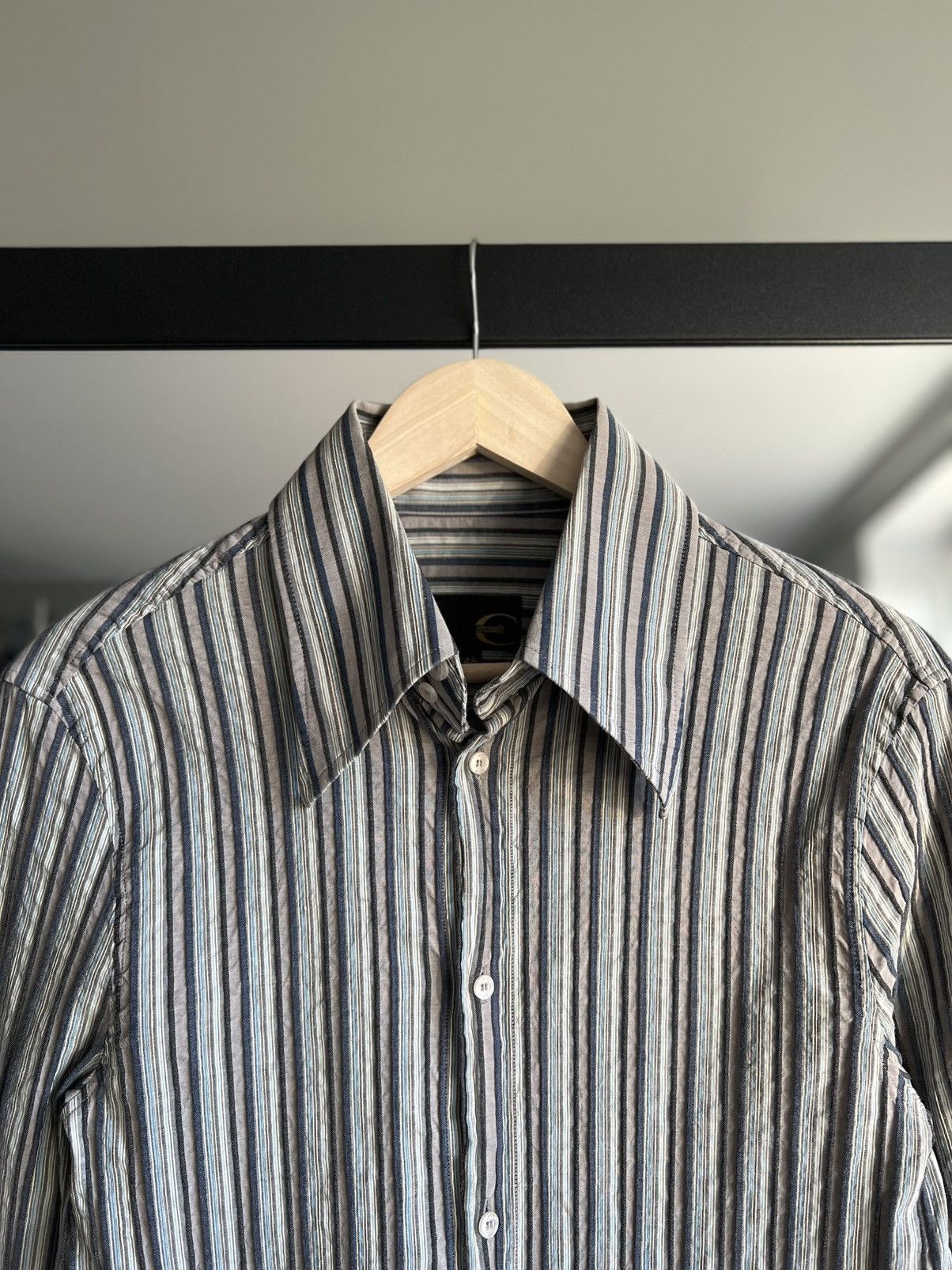 Just Cavalli Just Cavalli Stripped Dress Shirt Size XL / US 12-14 / IT 48-50 - 2 Thumbnail