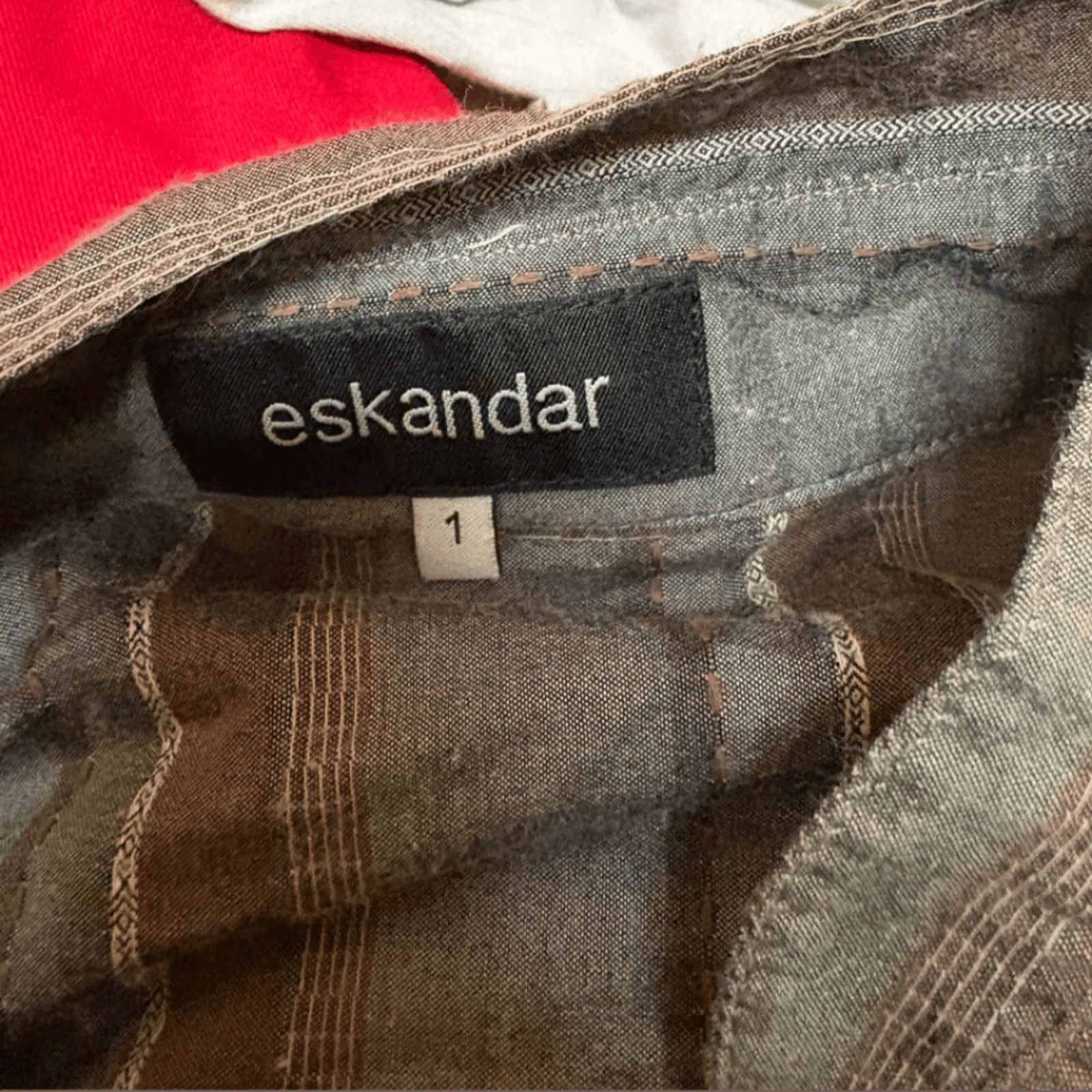 eskandar Archive Tunic Shirt | Eskandar Striped Oversized Minimalist Size M / US 6-8 / IT 42-44 - 4 Thumbnail