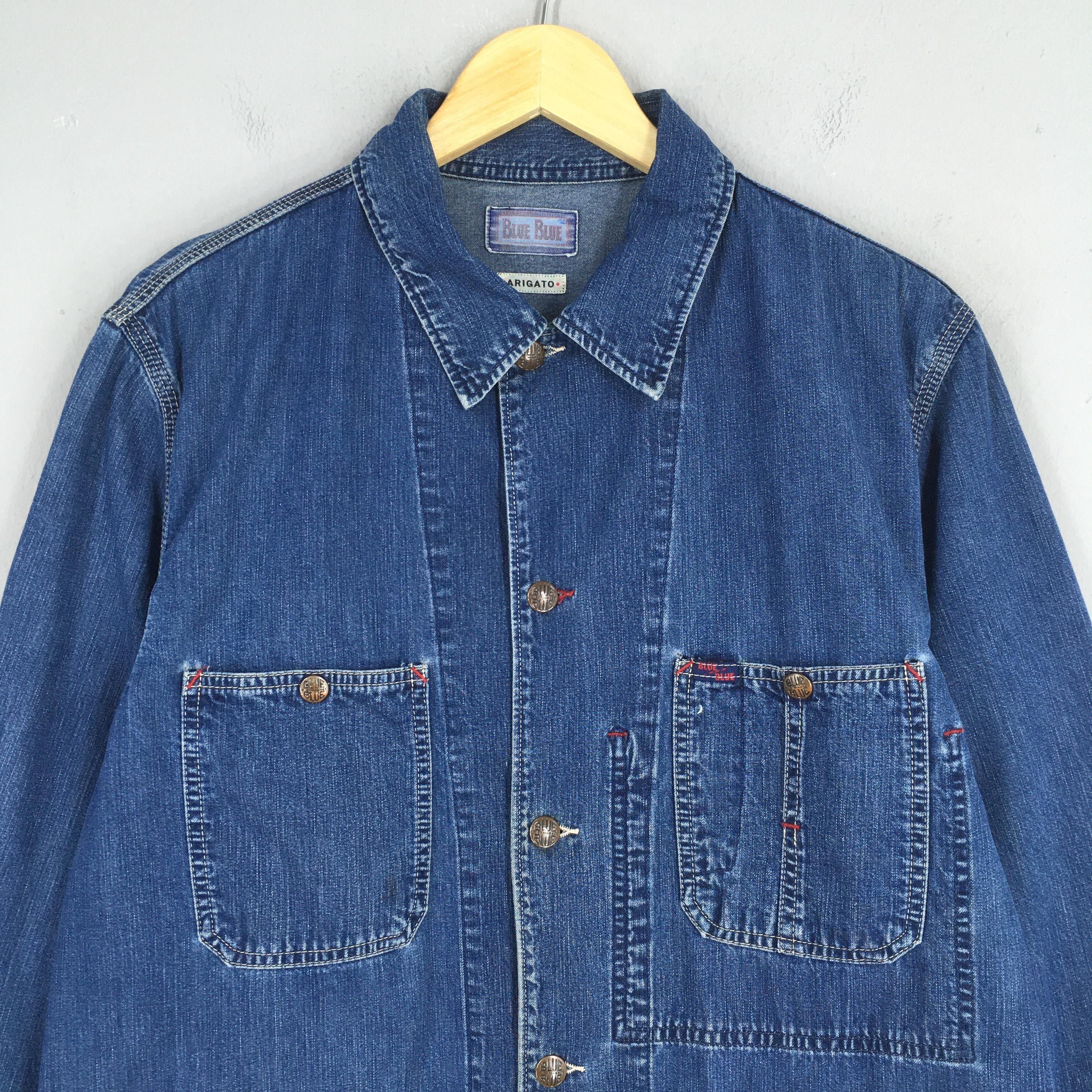 Blue Blue Japan Vintage Blue Blue Arigato Japan Denim Jacket Large Size US L / EU 52-54 / 3 - 2 Thumbnail