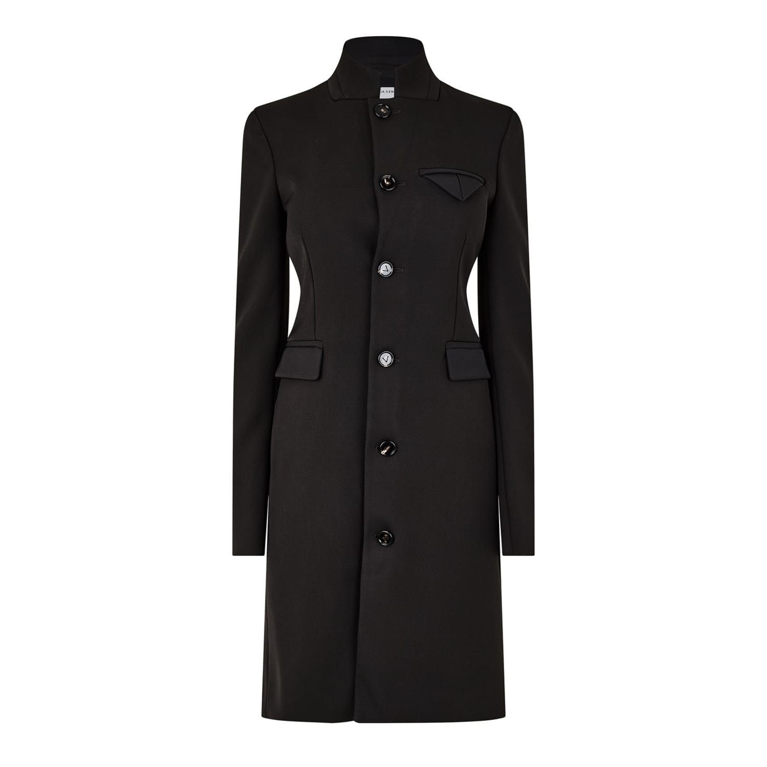 Bottega Veneta Bottega Veneta High Neck Slim Fit Coat in Neutral Size XS / US 0-2 / IT 36-38 - 1 Thumbnail