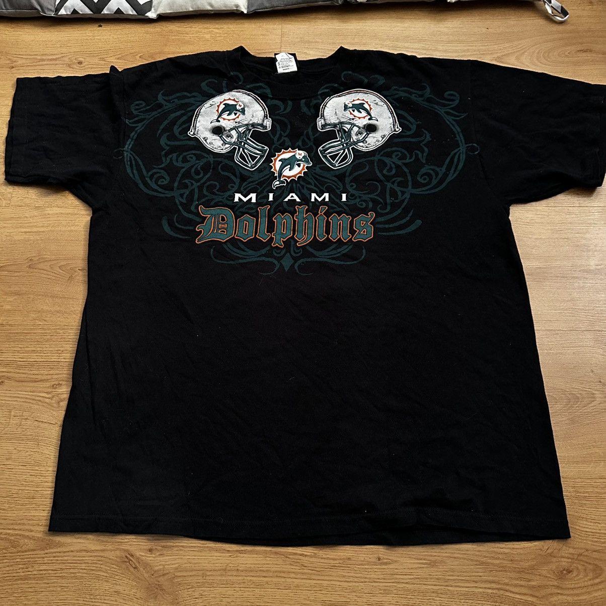 NFL × Vintage Miami Dolphins Tee T Shirt NFL Size US XXL / EU 58 / 5 - 1 Thumbnail