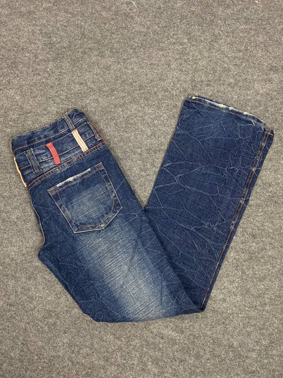 Japanese Brand vintage japanese brands double waist denim nice design Size US 32 / EU 48 - 2 Thumbnail