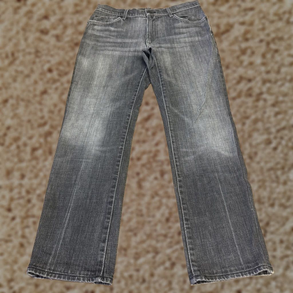 7 For All Mankind 7 For All Mankind Jeans Mens 32x29 Gray Medium Wash Straight Fit Stretch Denim Size US 32 / EU 48 - 1 Thumbnail