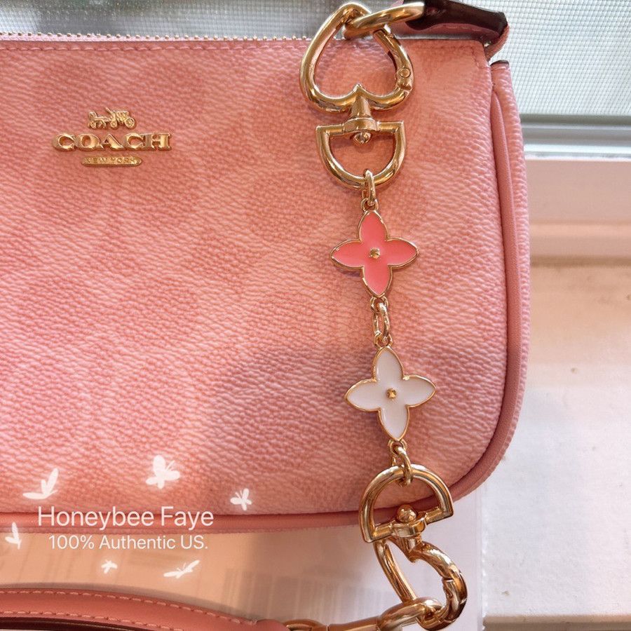 Coach NWT Coach Nolita 19 CW426 Powder pink plus extended chain Size ONE SIZE - 5 Thumbnail
