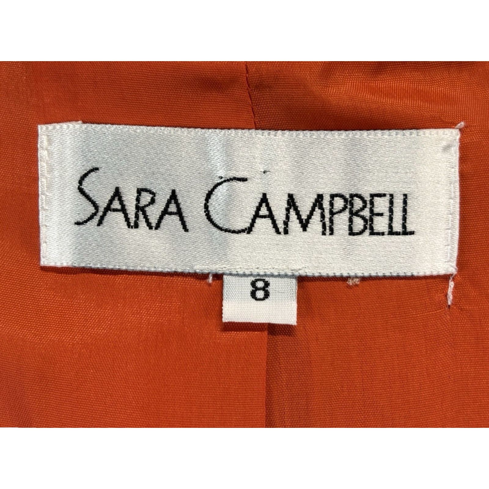 Vintage SARA CAMPBELL Silk Button-Up Shirt Blouse Women's Size 8 Red Long Sleeve Collared Size M / US 6-8 / IT 42-44 - 7 Thumbnail