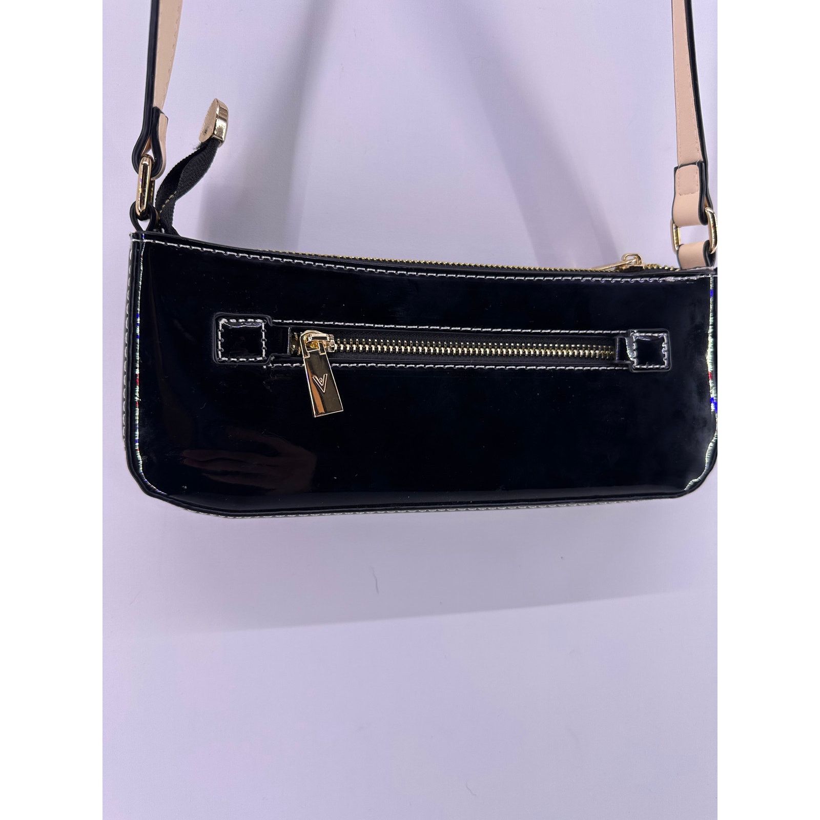 & Other Stories V satchel shoulder black metalic faux leather little handbag Size ONE SIZE - 5 Thumbnail