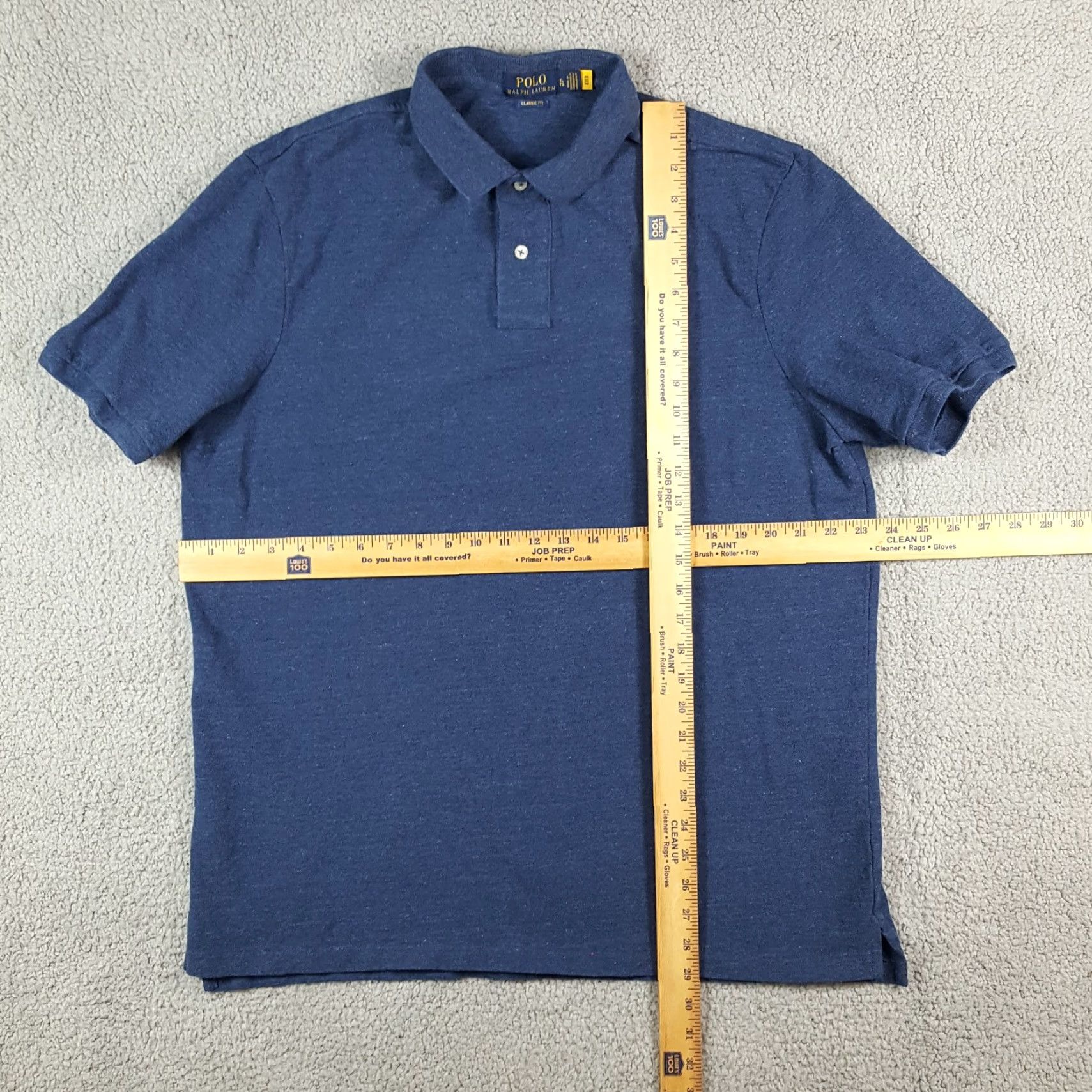 Ralph Lauren Vintage Ralph Lauren Polo Shirt Short Sleeve Men XL Blue Preppy 90s Surf Casual Size US XL / EU 56 / 4 - 5 Thumbnail