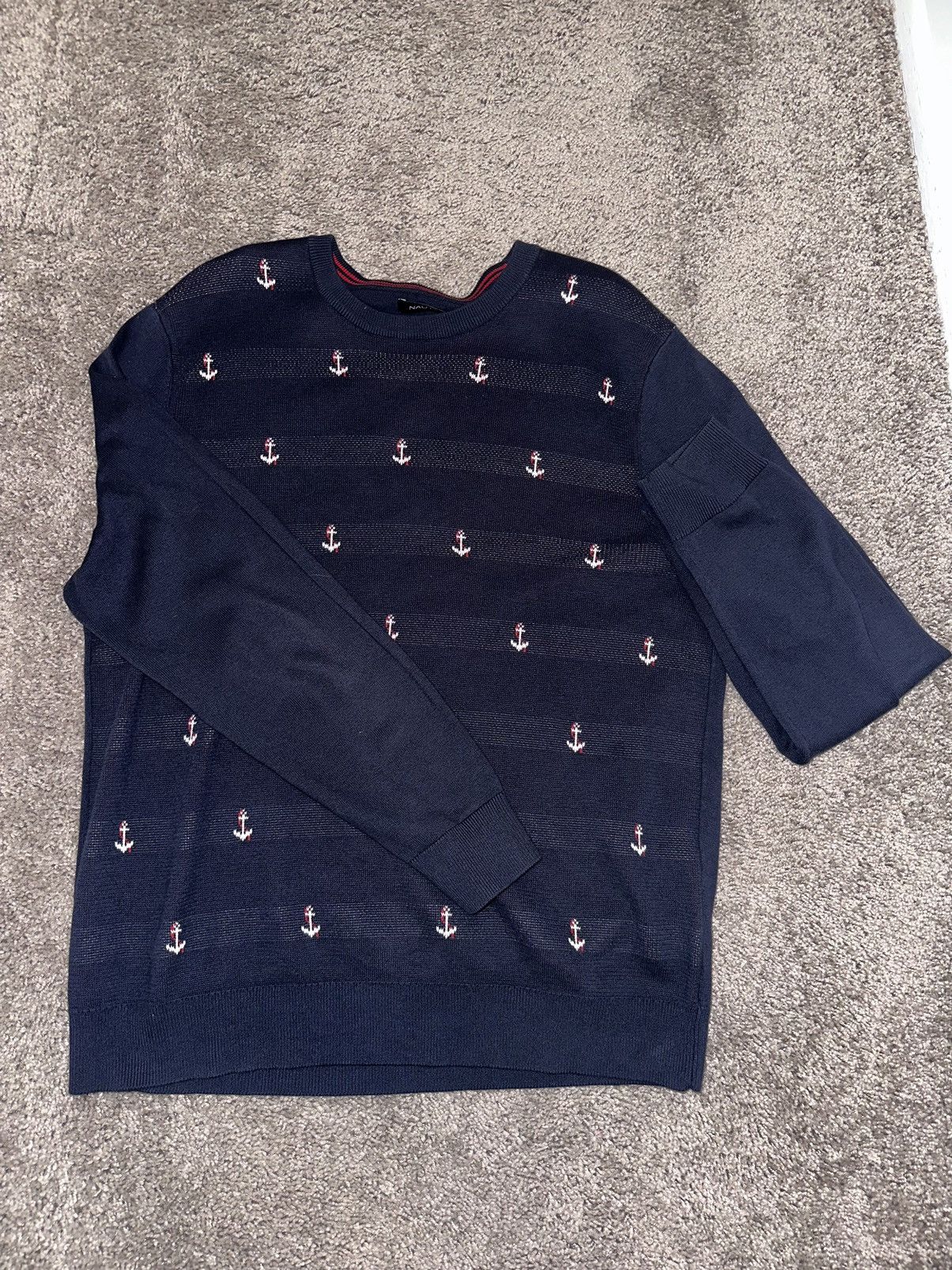 Nautica Nautica Knit Crewneck Sweater Size US L / EU 52-54 / 3 - 1 Thumbnail