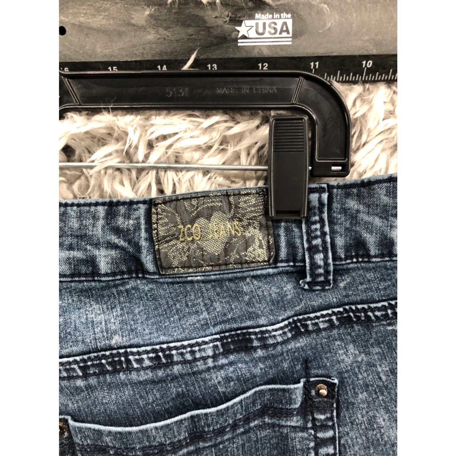Denime ZCO Jeans Size 18 Womens Mid Rise Medium Wash Blue Denim Jeans Size 40" / US 18 - 6 Thumbnail