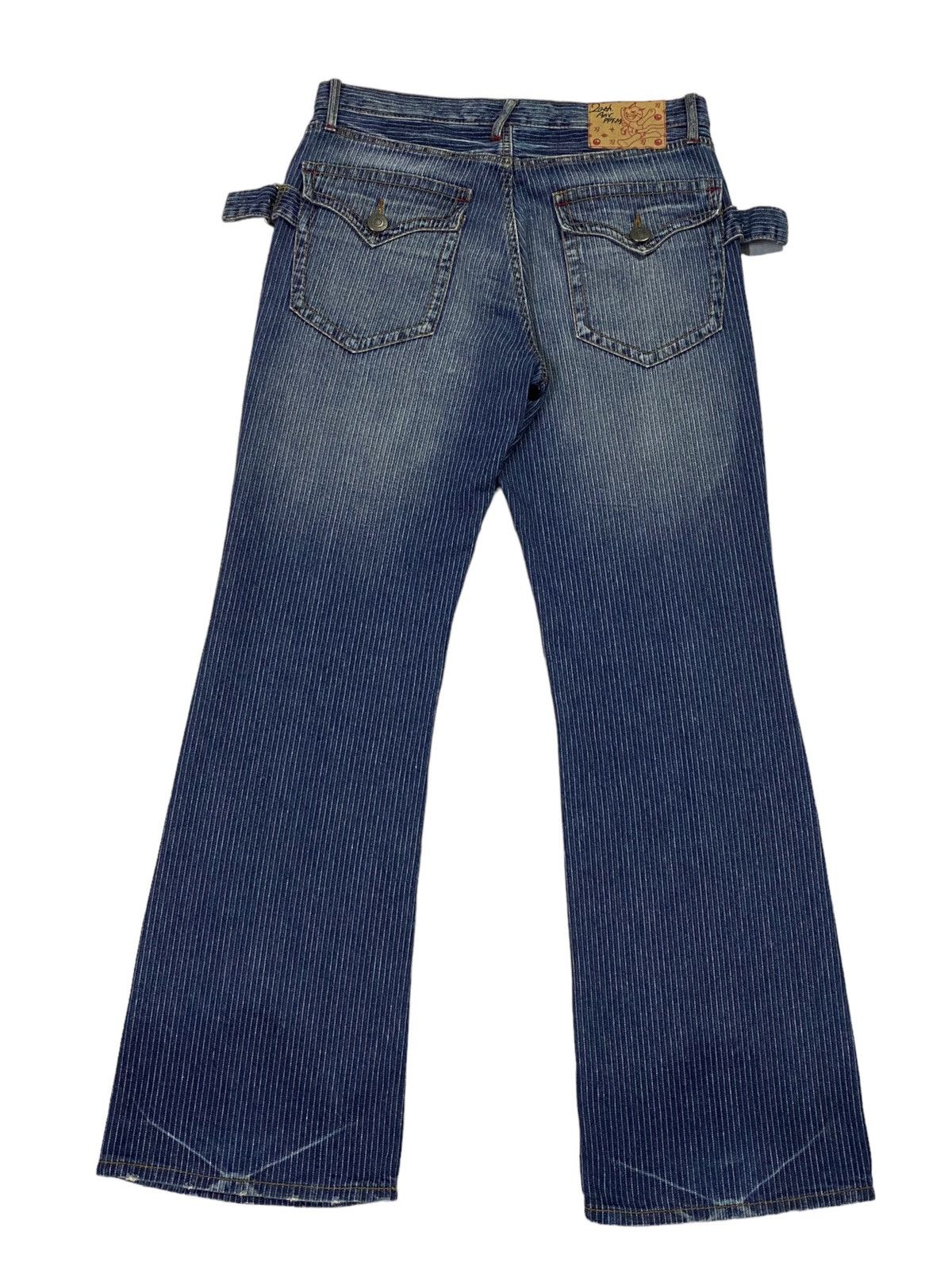 PPFM PPFM 20Th Anniversary Stripes Bondage Pant Flare Jeans Size US 32 / EU 48 - 3 Thumbnail