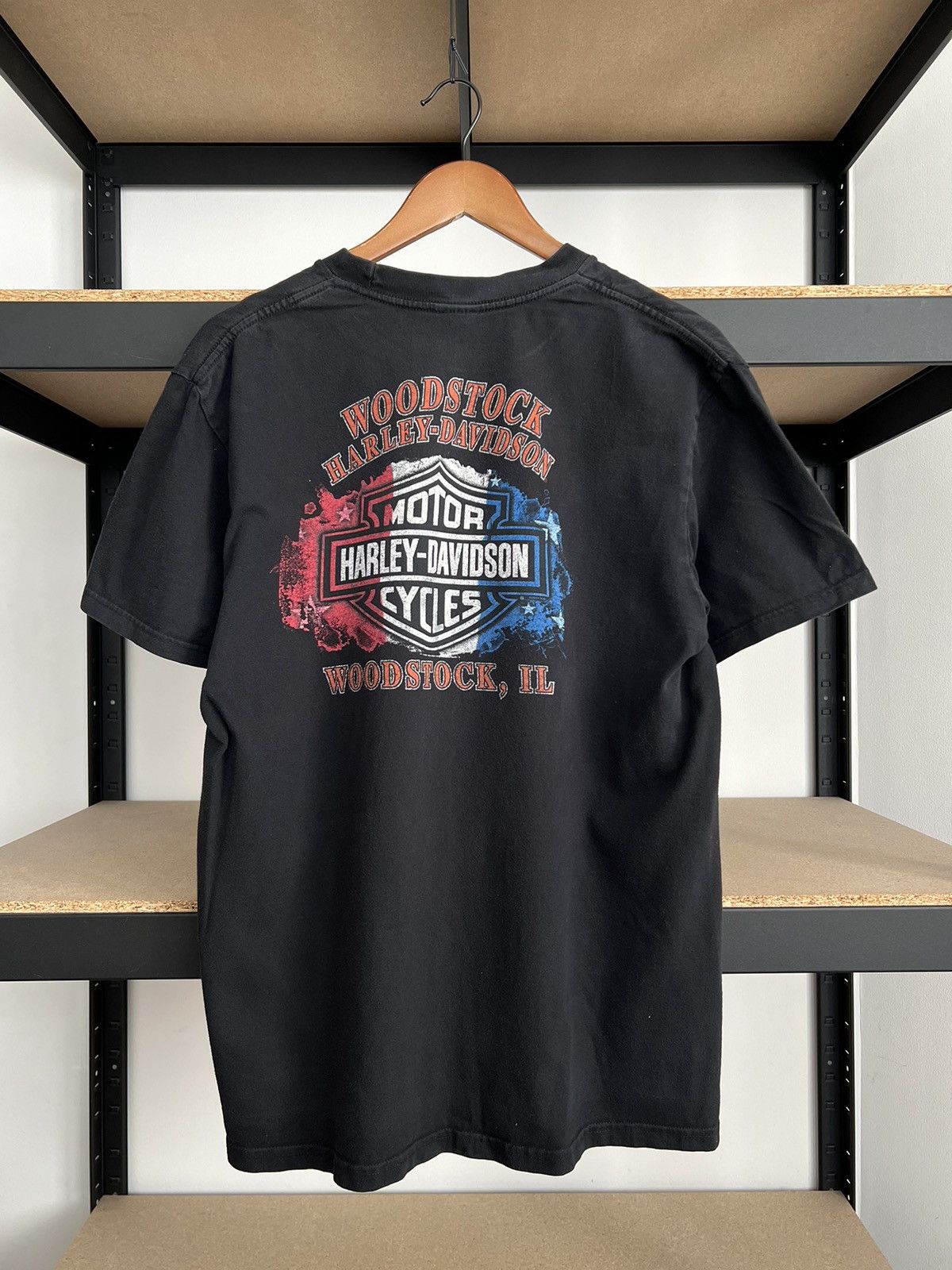 Harley Davidson Vintage 2011 Harley Davidson Motorcycles Eagle Woodstock Tee Size US L / EU 52-54 / 3 - 4 Thumbnail