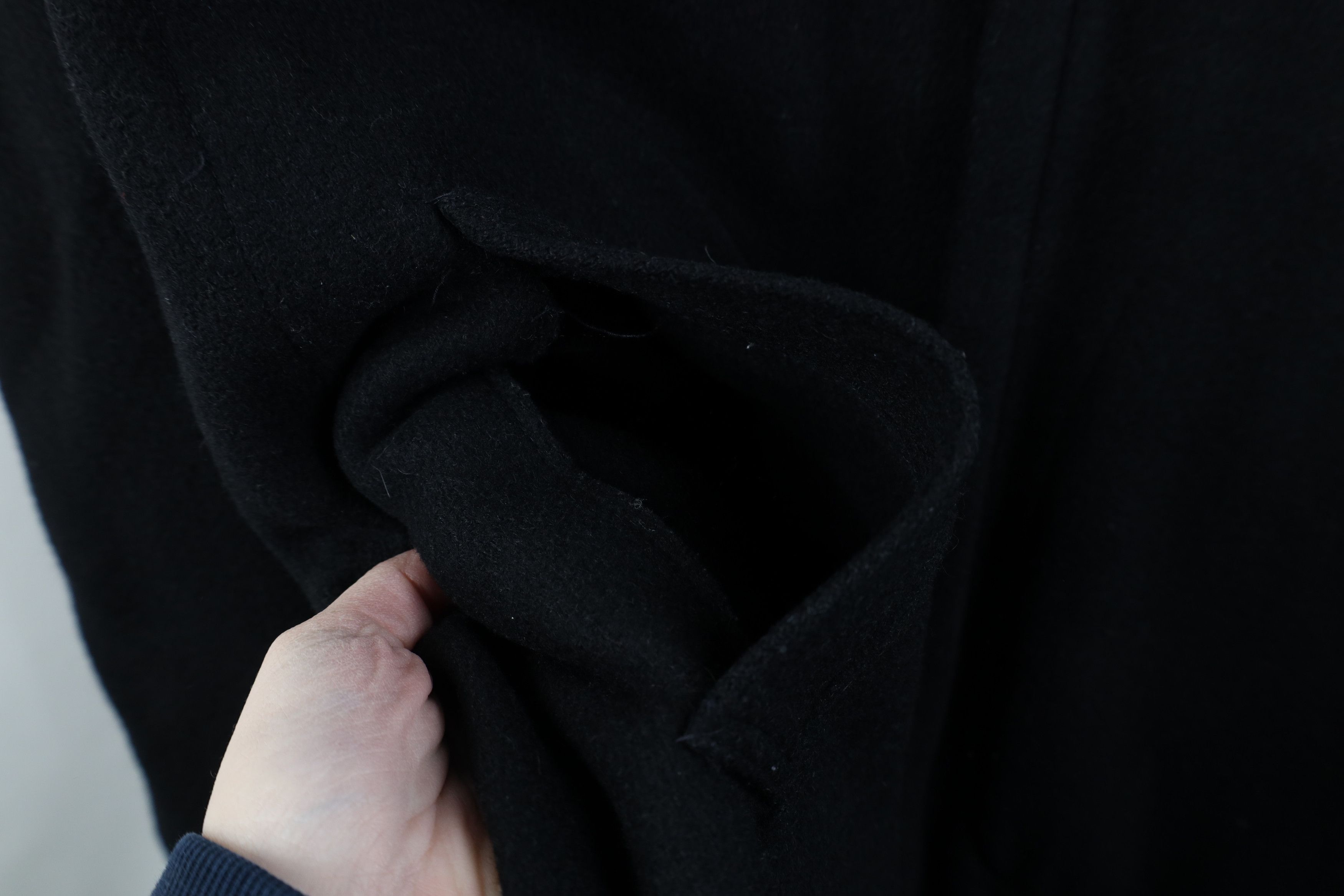 Vintage Vintage 50s Fleece Lined Wool Hooded Parka Jacket Black USA Size US XL / EU 56 / 4 - 8 Thumbnail