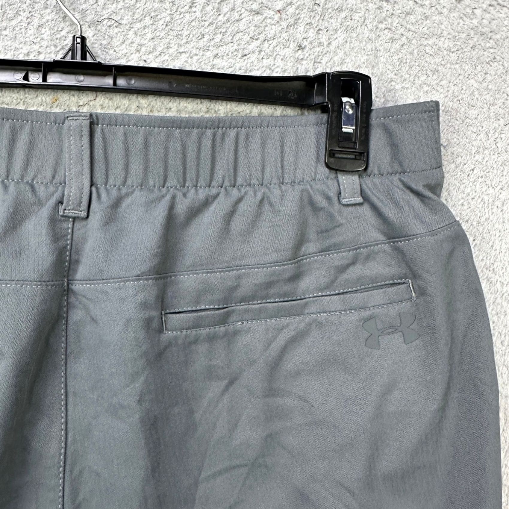 Under Armour Under Armour The Shadow Pants Hiking Mens 36X32 Gray Pockets Stretch Waistband Outdoor Pants Mens Size US 36 / EU 52 - 6 Thumbnail